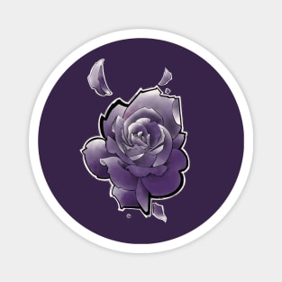 deep purple rose Magnet